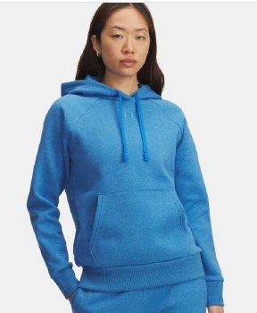 UA Rival Fleece Hoodie L Blue