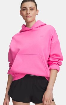 UA Icon Fleece Hoodie XS Pink