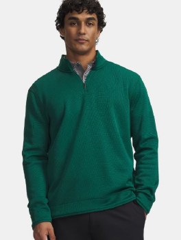 UA Mens Sweater Fleece QZ S Gr