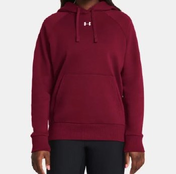UA Rival Fleece Hoodie XS Maro