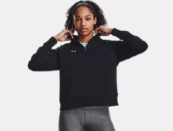 UA Rival Fleece HZ XS Black