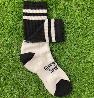Club Sock Adult Medium Black/W