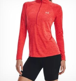 Tech1/2 Zip Twist L Red