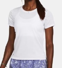 UA Launch Shortsleeve XS White