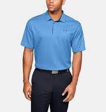 UA Tech Polo Mens L Light Blue