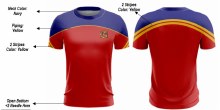 Gaelscoil T-Shirt 3/4 Red/Navy