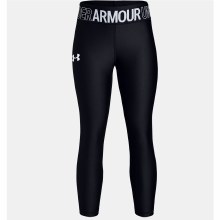 Under Armour UA HG Armor Ankle Crop - Black / Black / Metallic Silver