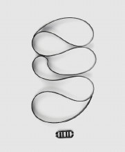 Additional picture of SILICONE STRAP BRANDING XU BLA