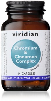 Viridian | Chromium &amp; Cinnamon | 14 Capsules