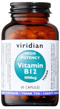 Viridian | Hi-pot Vit B12 1000ug | 60 Capsules