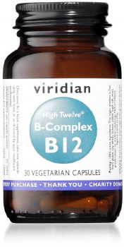 Viridian | High Twelve - B12 with B-complex | 30 Capsules
