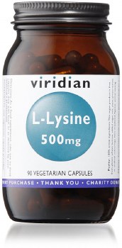 Viridian | L-lysine 500mg | 90 Capsules