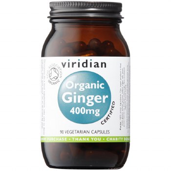 Viridian | Organic Ginger Root 400mg | 90 Capsules