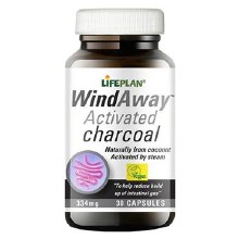 Lifeplan | Wind Away Activated Charcoal | 30 Capsules