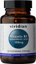 Viridian | Vitamin B5 350mg | 30 Capsules