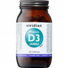 Viridian | Vitamin D3 2000iu | 150 Capsules