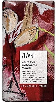 Vivani | Dark Chocolate with Almond &amp; Caramel