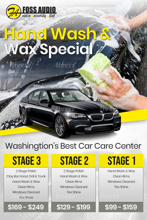 STAGE 1 CAR HAND WASH AND WAX