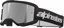 Alpinestars Vision 3 Goggles Wordmark Black w/Silver Mirror Lens