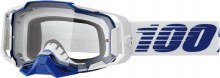 100% Armega Goggles Blue/Clear Lens