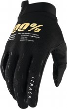 100% ITRACK Youth Ultralight Motocross Gloves Black Sm