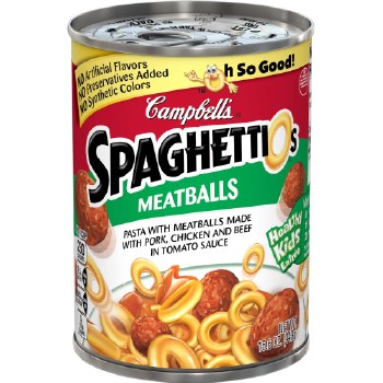 Canned Pasta - Campbell's Spaghetti O's Meatballs 15.6 oz