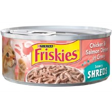 Cat Food - Friskies Shreds Chicken Salmon Dinner 5.5 oz