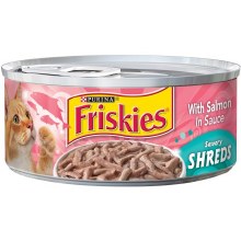 Cat Food - Friskies Shreds Salmon in Sauce 5.5 oz