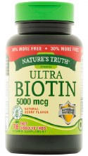 Biotin - Nature's Truth 5000 mg 75 Ct