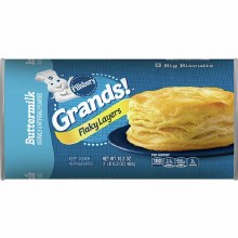 Dough - Pillsbury Grands Buttermilk Flaky Biscuits 16.3 oz