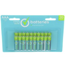 Batteries - Simply Done AAA 20 ct