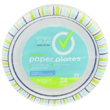 Paper Plates - Simply Done Designer 10 in 24 ct