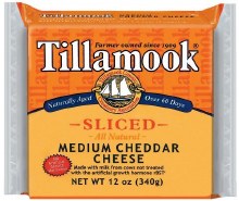 Cheese - Tillamook Medium Cheddar Slices 12 oz