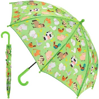 Childrens Umbrella in Farming Design