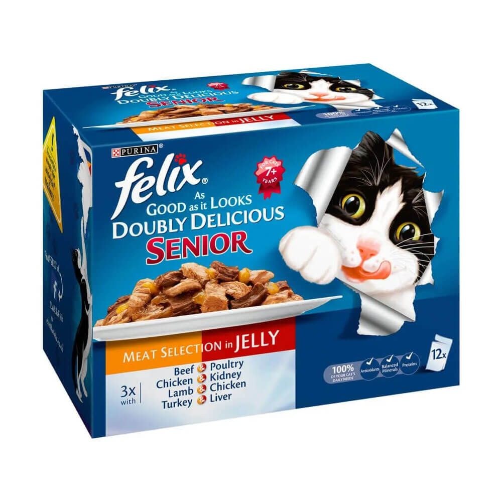 Felix As Good As It Looks Doubly Delicious Senior 12x 100g Lillico's Aylesford