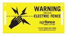 Agrifence Warning Signs x 5