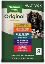 Natures Menu Multi Variety Dog Pouch x 8