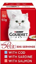 Gourmet Mon Petit Cod & Sardine & Salmon 6x 50g