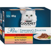 Gourmet Perle Connoisseur Collection In Gravy 12x 85g