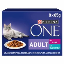 Purina One Adult Fish & Lamb 8x 85G