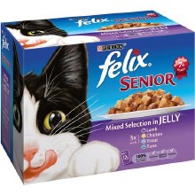 Felix Senior Mixed Chicken Jelly 12x 100g