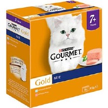 Gourmet Gold Senior Salmon 8x 85g