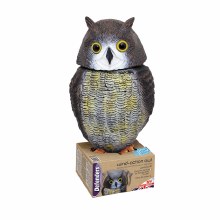 Defenders Wind Powered Swivel Head Decoy Owl