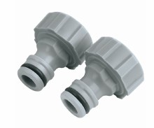 Draper Tools Outdoor Tap Connectors, 3/4" (Pack Of 2)