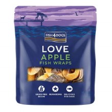 Fish 4 Dogs Apple Fish Wraps 100g