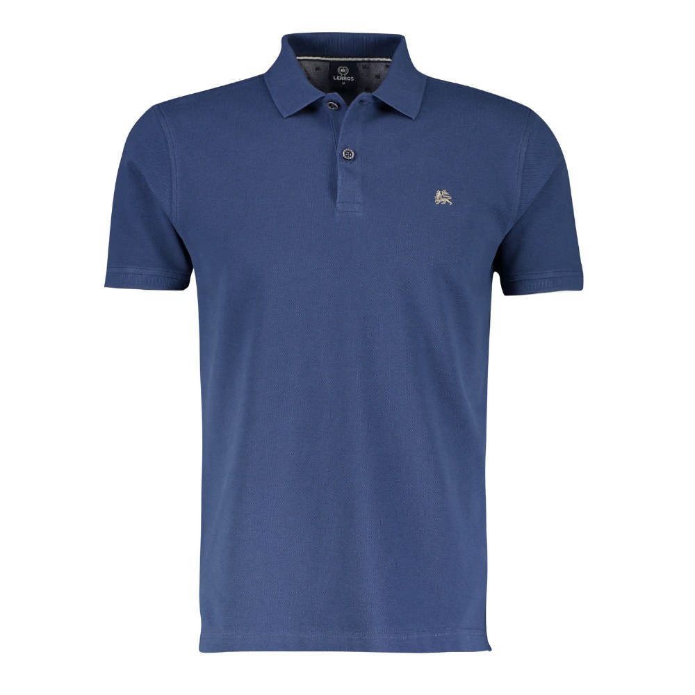 Lerros Cotton Polo Shirt Dark Blue MOFFITTS