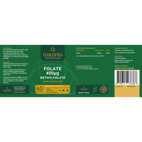 Macanta Folate 400ug