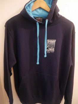 SURF SHOP HOODY P2 NAVY/TURQ XL