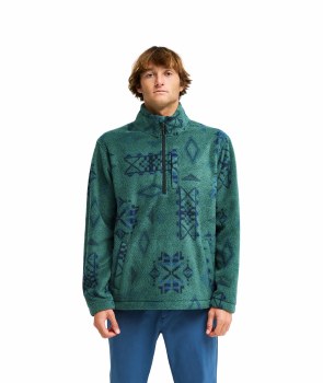 BB MEN'S BOUNDARY 1/4 ZIP FLEECE SMOKE PINE S
