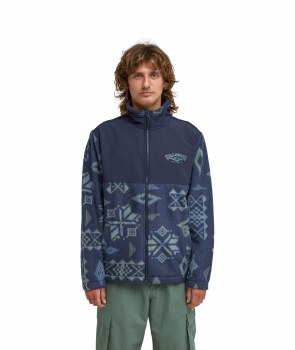 BB MEN'S BOUNDARY REISSUE ZIP FLEECE NAVY S